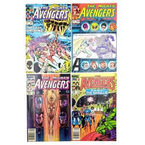 Avengers Lot 247 253 255 259 Marvel Comics Vision Skrulls Eternals Cap America